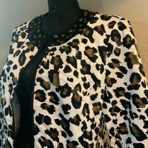 Animal Print Lined Jacket